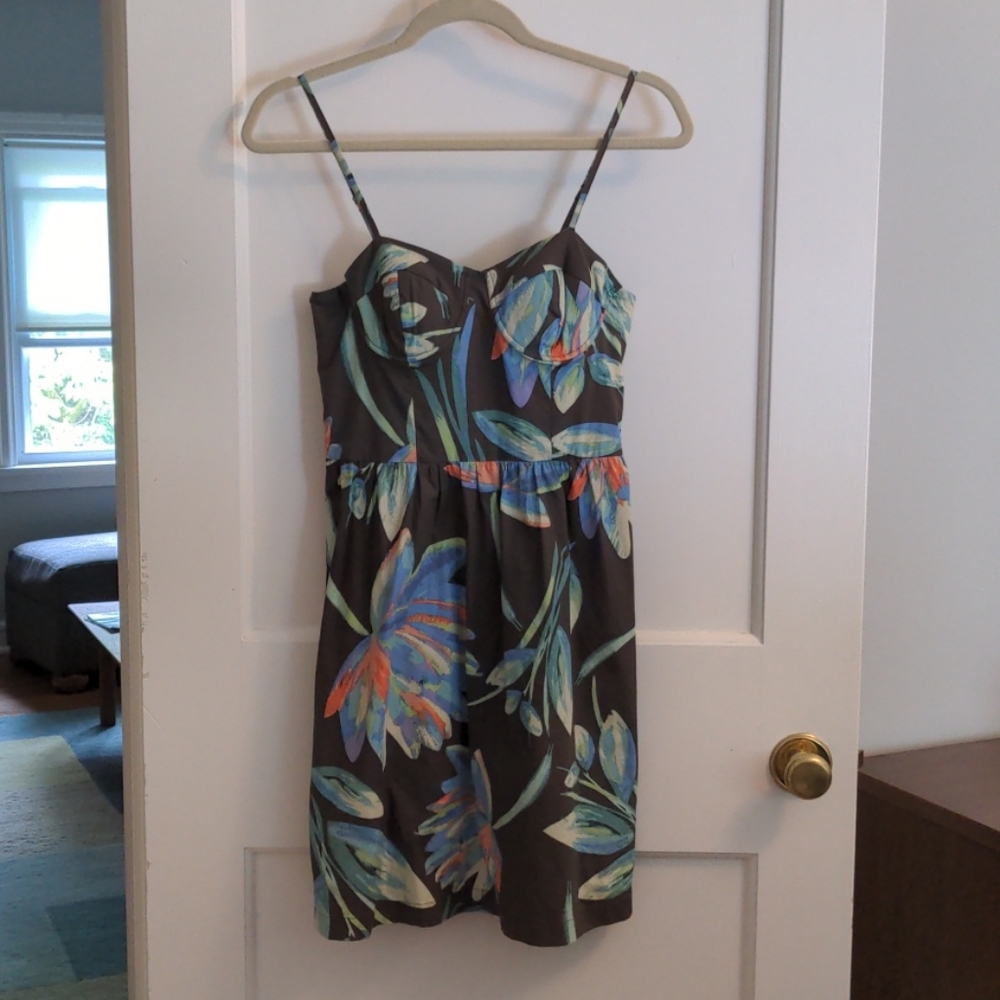 LC Lauren Conrad Structured Bodice Floral Dress